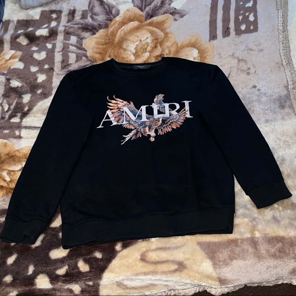 Amiri Black Graphic Sweater